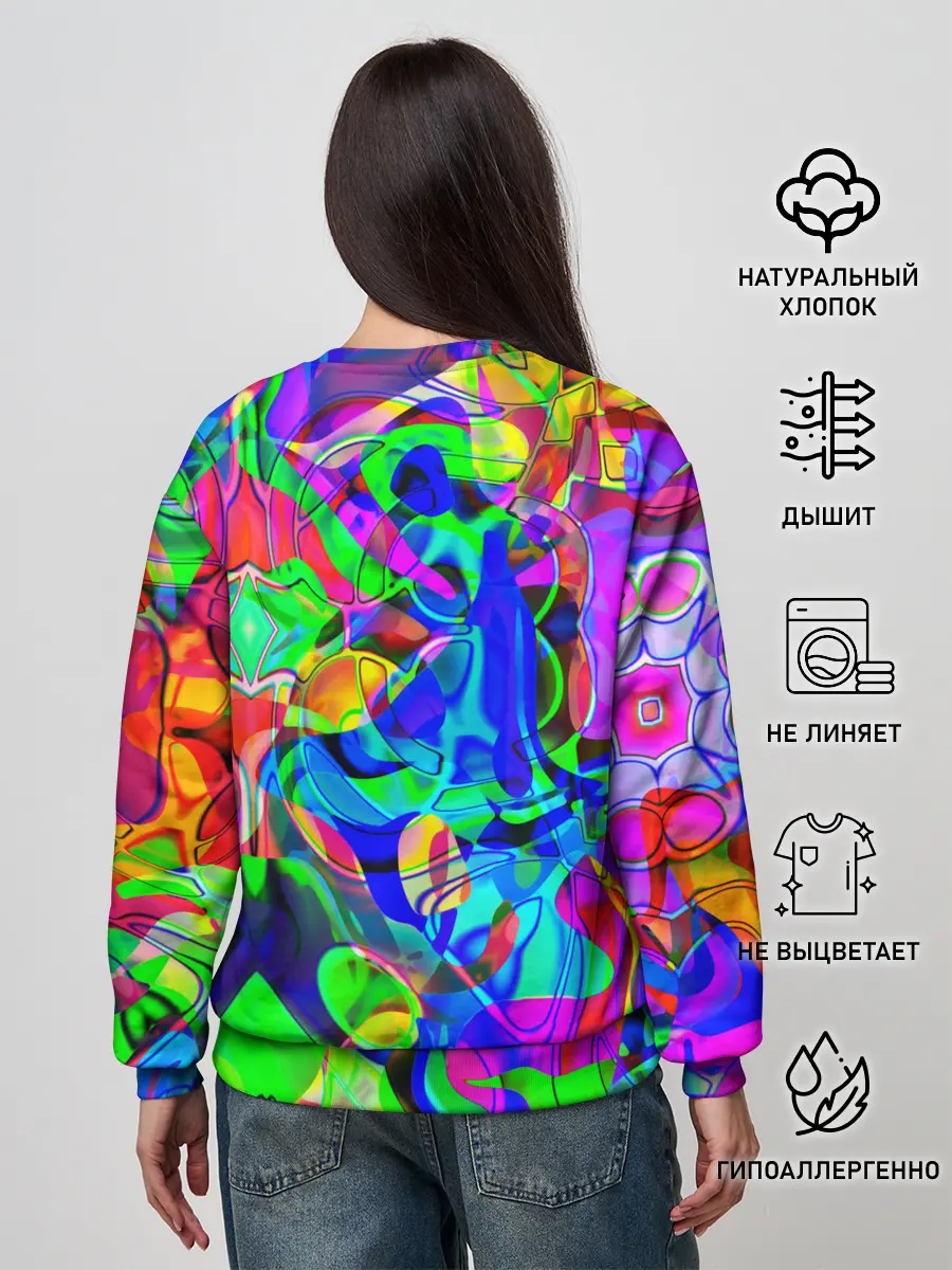 Женский свитшот / НЕОНОВЫЕ КРАСКИ