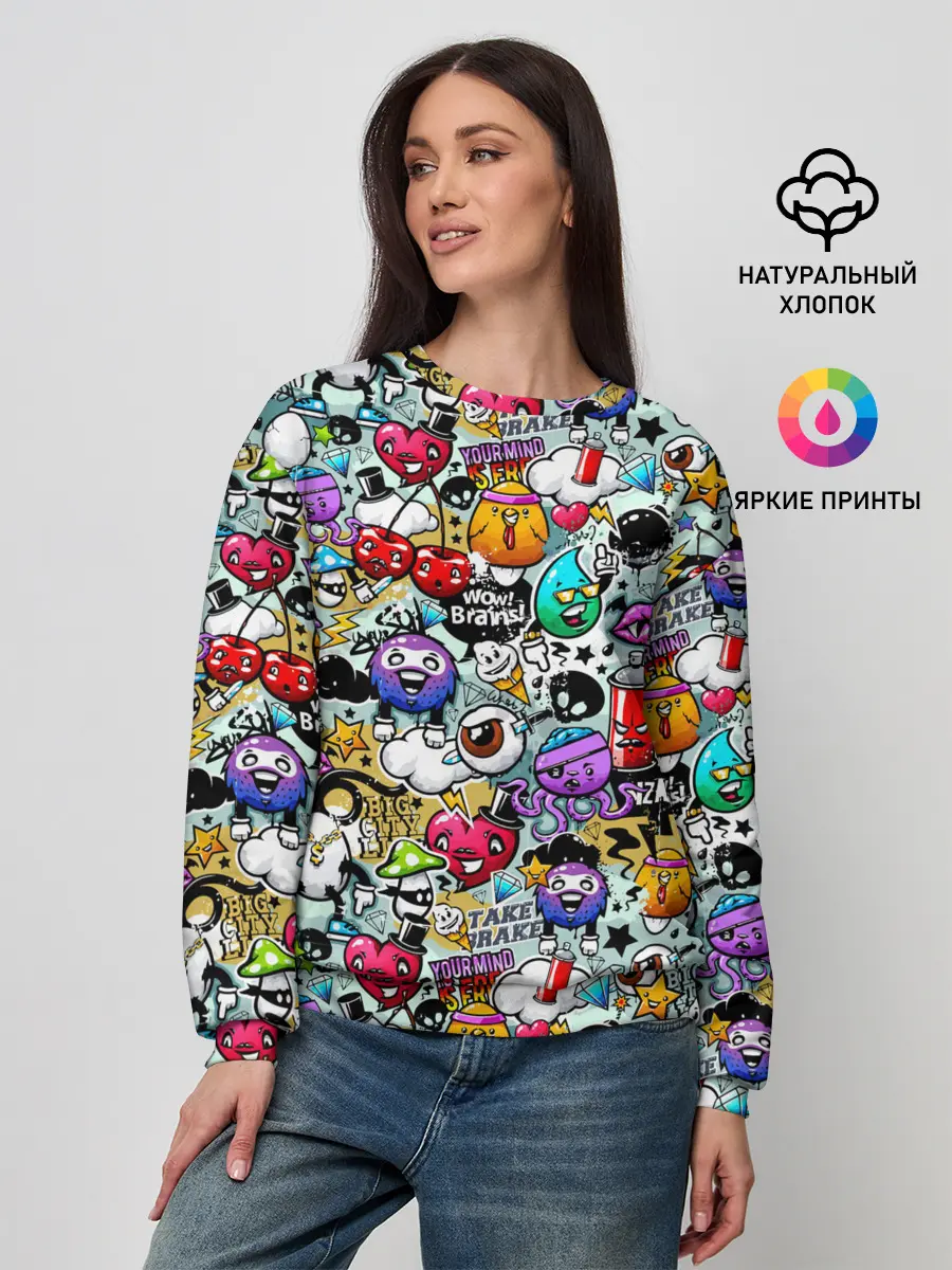 Женский свитшот / Stickerboom