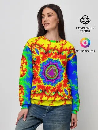 Женский свитшот / АБСТРАКТНЫЕ РАЗРЫВЫ