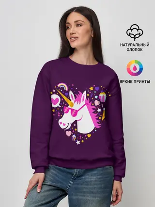 Женский свитшот / Единорог
