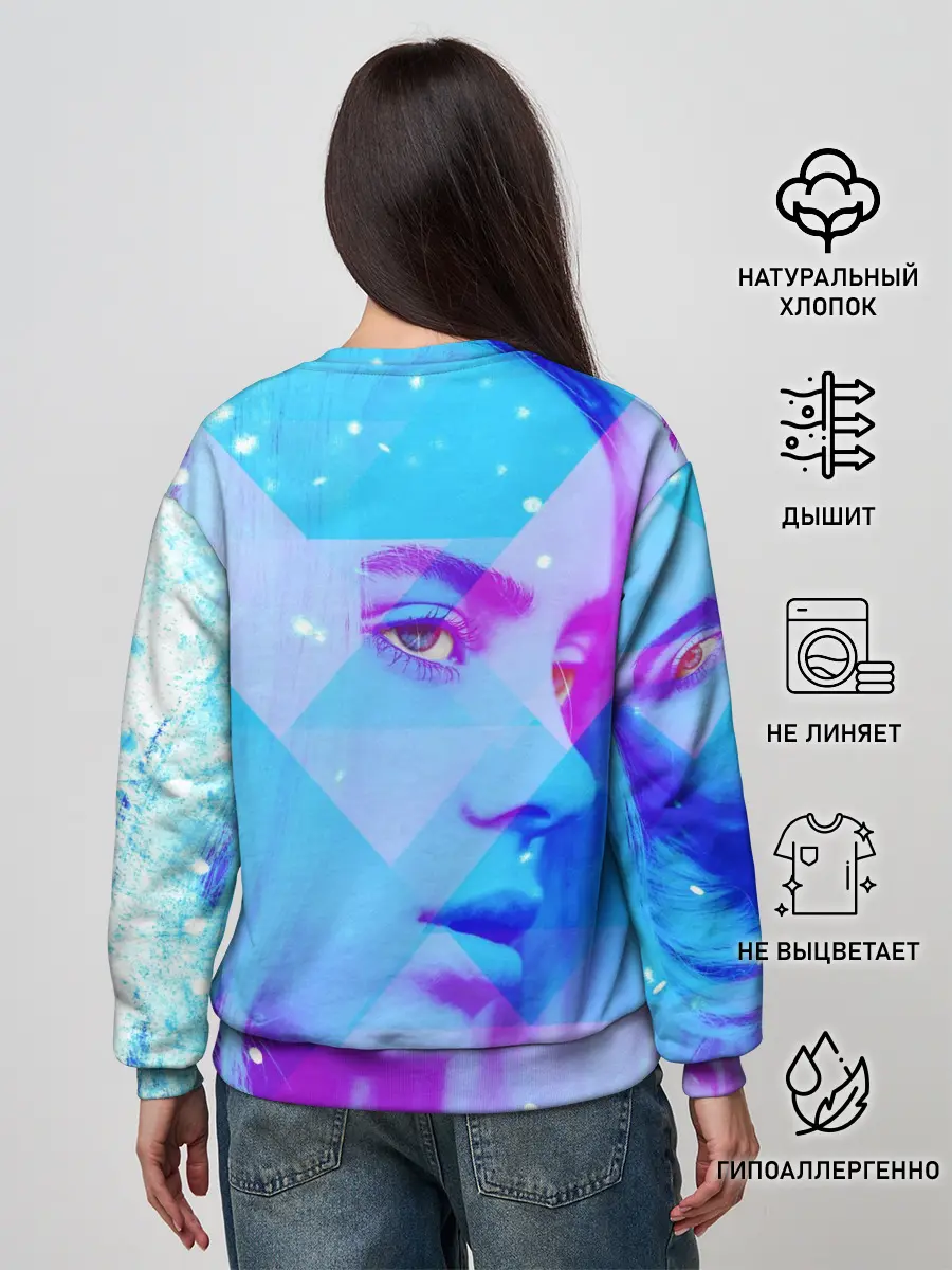 Женский свитшот / Billie Blue Star