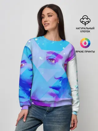 Женский свитшот / Billie Blue Star