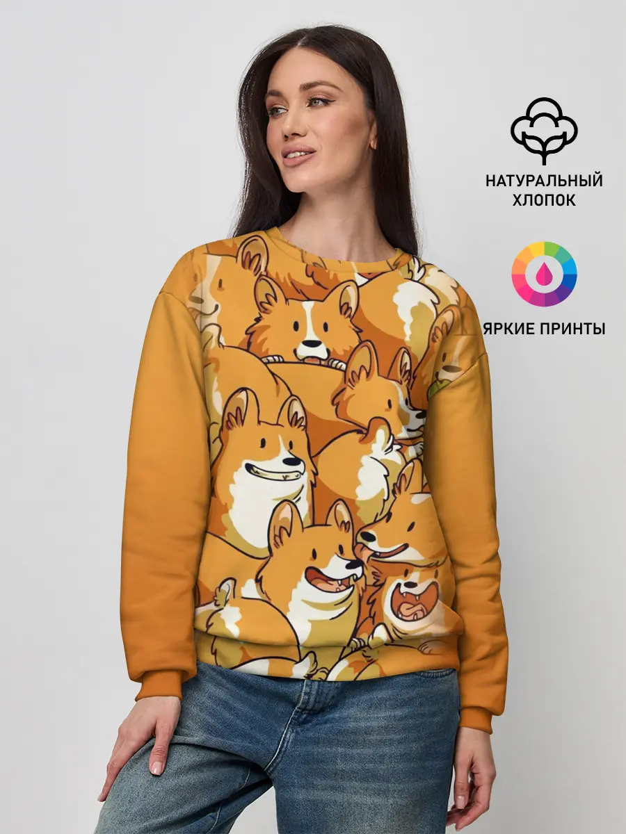 Женский свитшот / Корги