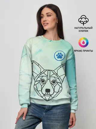 Женский свитшот / Корги