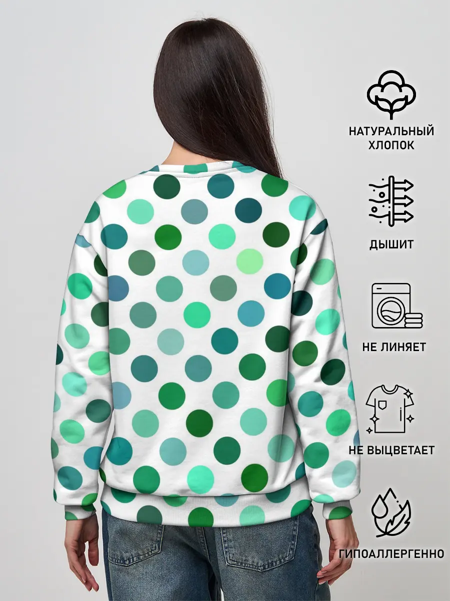 Женский свитшот / Горох