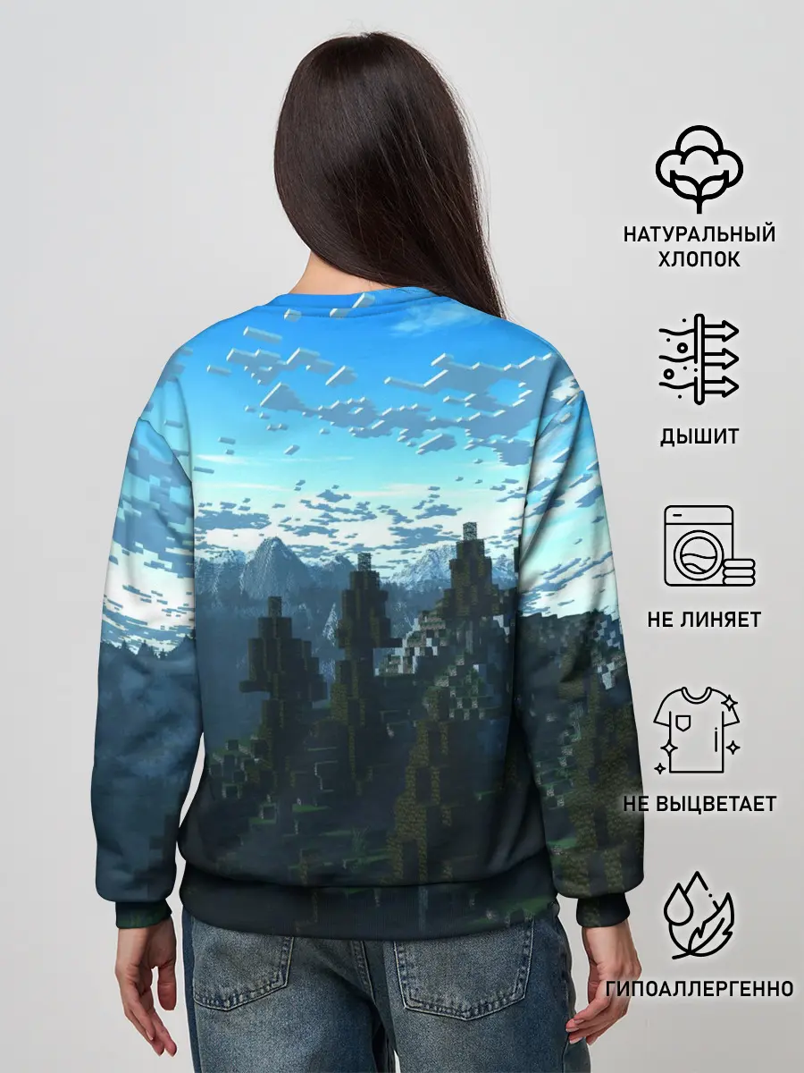 Женский свитшот / Minecraft / Майнкрафт