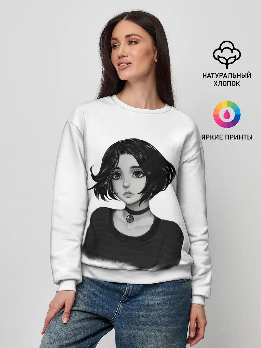 Женский свитшот / Девушка Думер