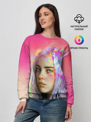 Женский свитшот / РАДУЖНЫЙ ОГОНЬ