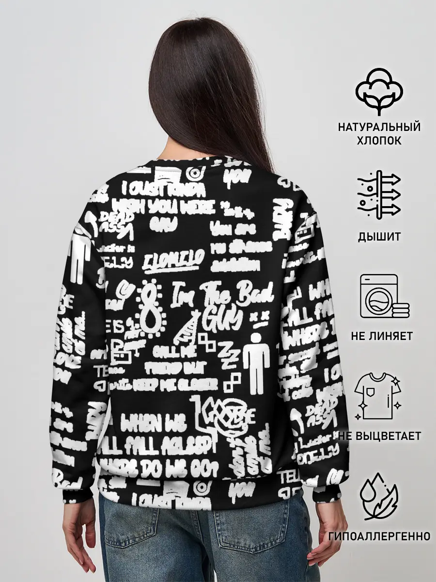 Женский свитшот / BILLIE EILISH BLACK