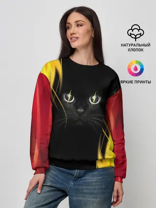 Женский свитшот / Грозовой кошак