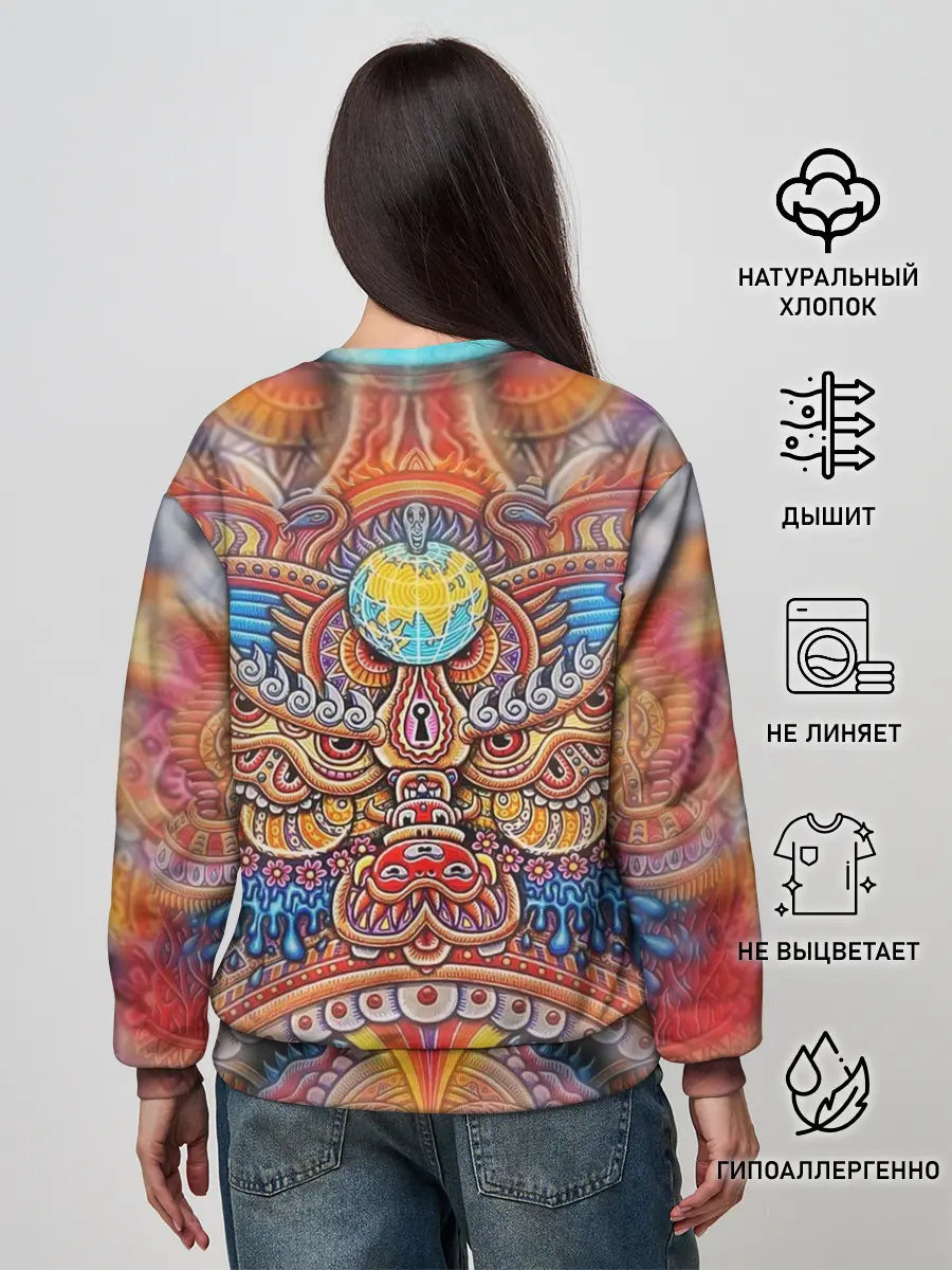 Женский свитшот / Rising dragon