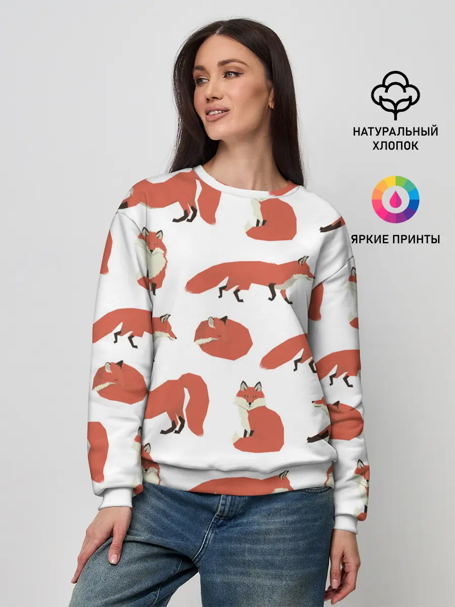 Женский свитшот / Лисий хвост