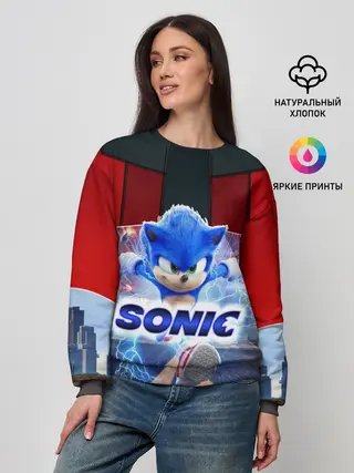 Женский свитшот / Соник 2020