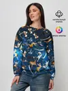 Женский свитшот / Космические коты