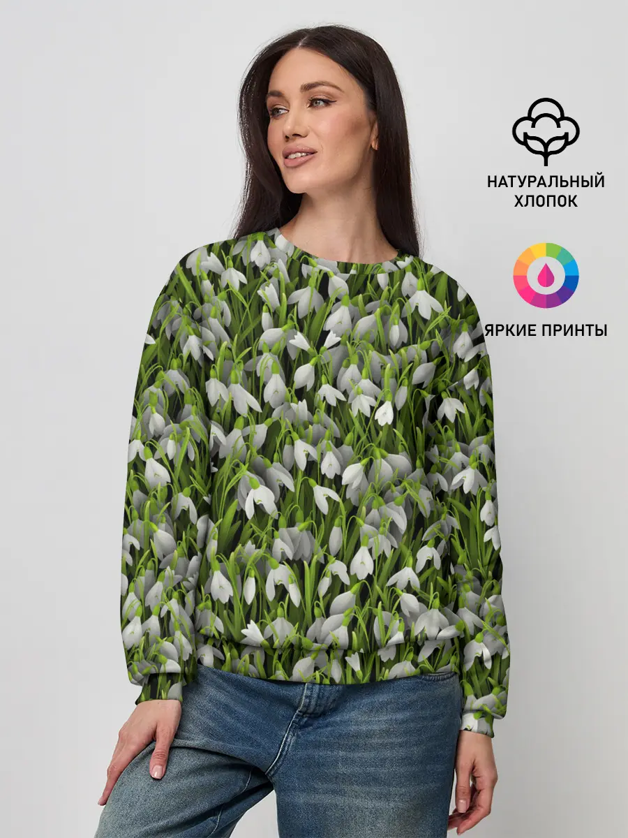 Женский свитшот / Подснежники