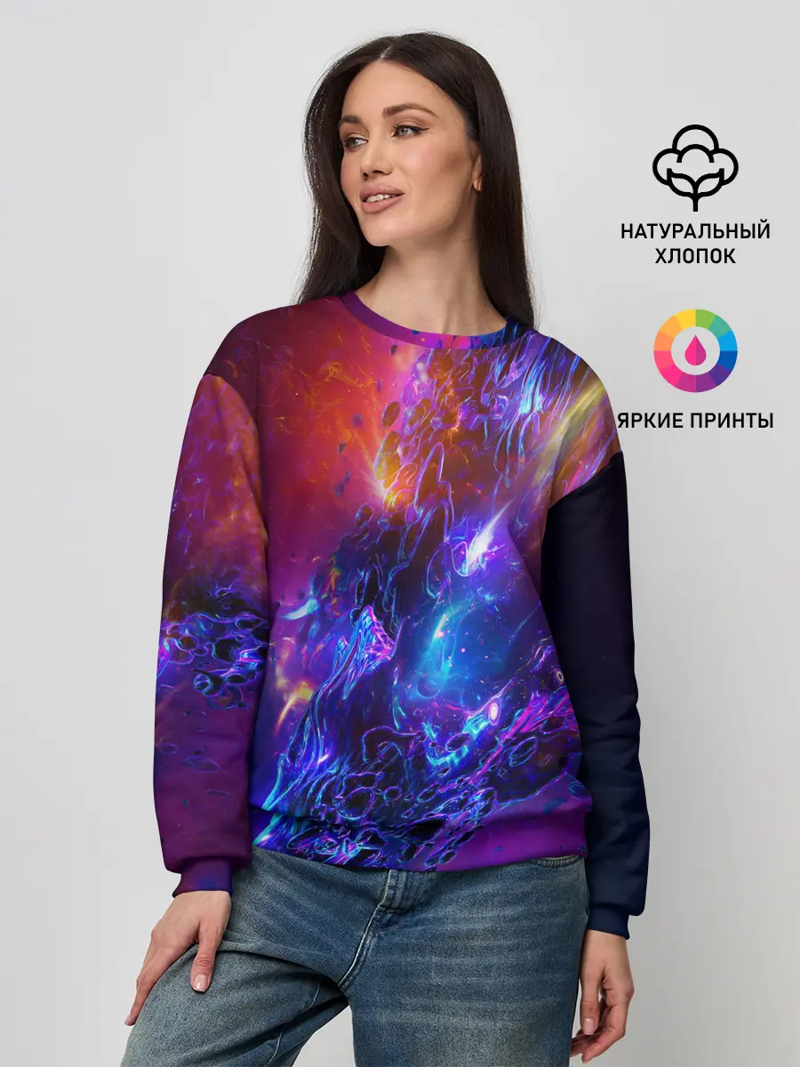 Женский свитшот / Universe Neon