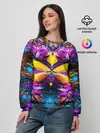 Женский свитшот / ФРАКТАЛЬНЫЕ ЦВЕТЫ