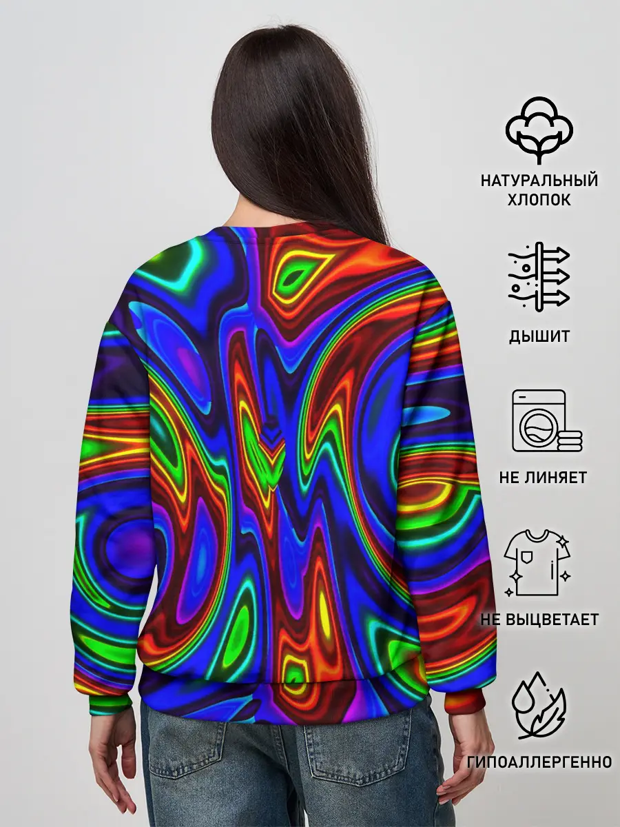 Женский свитшот / НЕОНОВЫЕ КРАСКИ