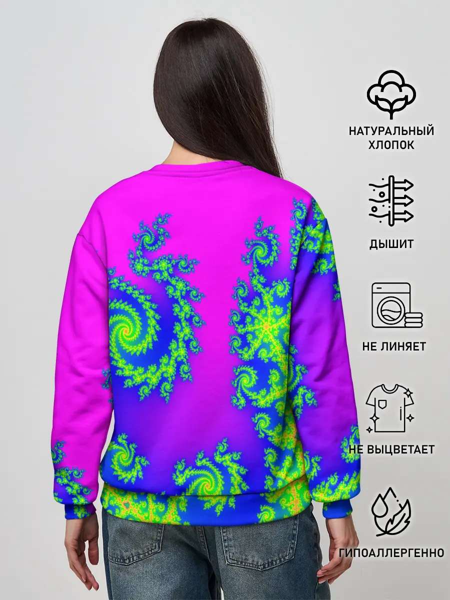 Женский свитшот / КИСЛОТНЫЙ НЕОН