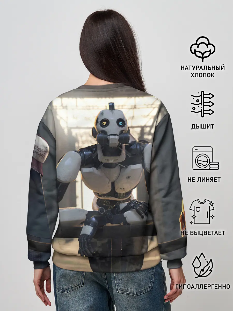 Женский свитшот / Любовь Смерть Роботы