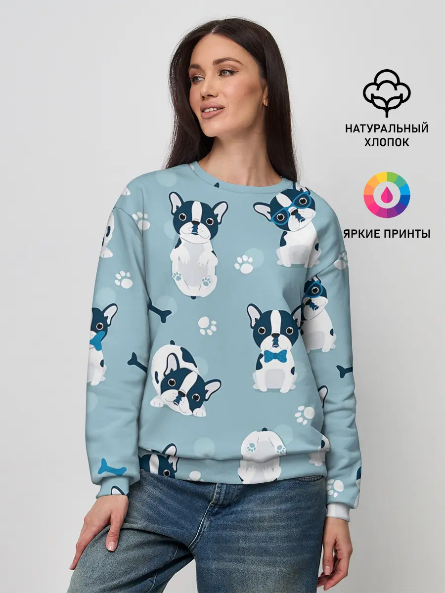 Женский свитшот / Собачки