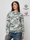 Женский свитшот / Узор красками