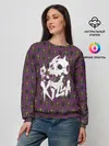 Женский свитшот / KILLER QUEEN белая на узоре
