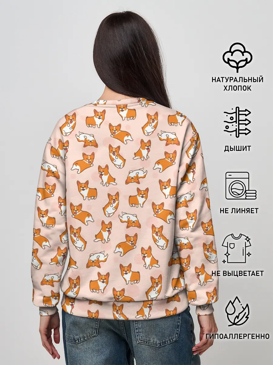 Женский свитшот / Корги