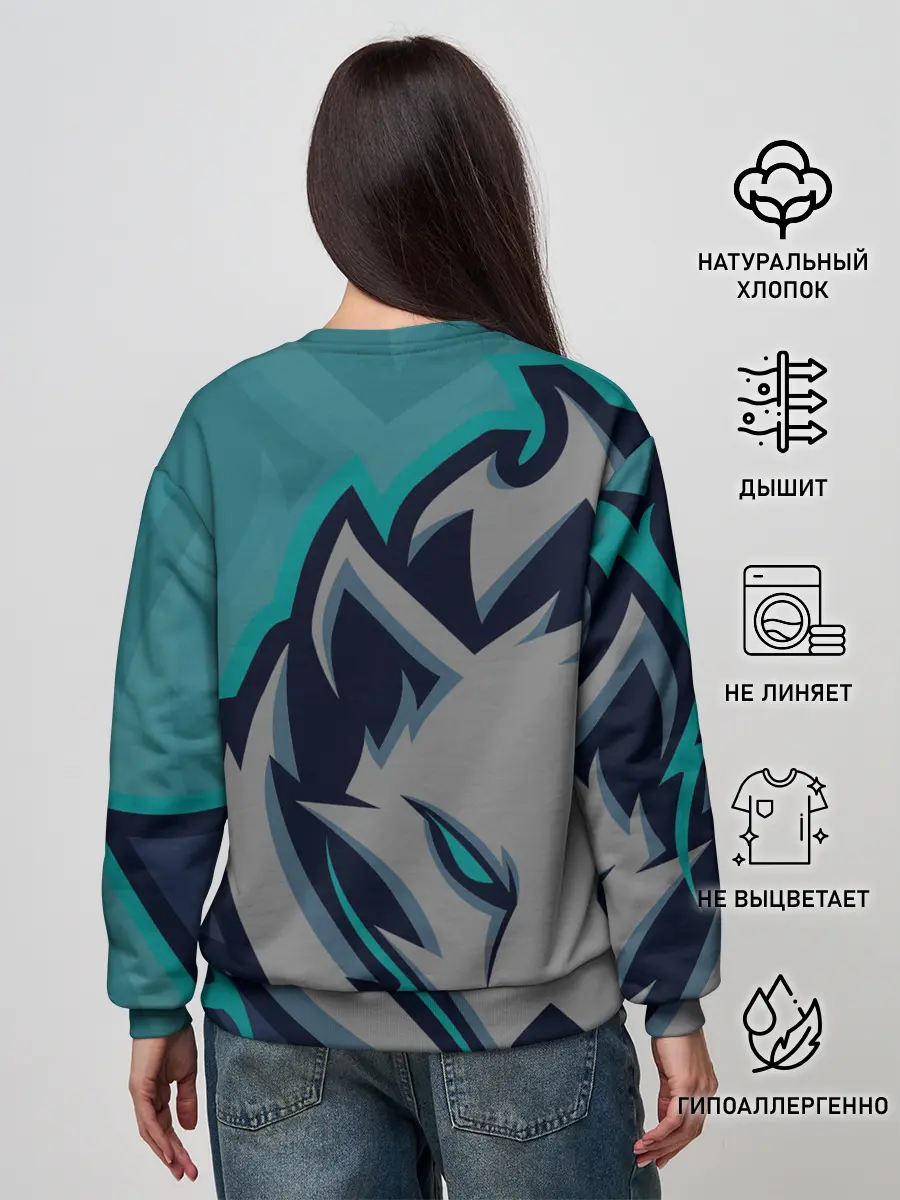 Женский свитшот / Форма White wolves