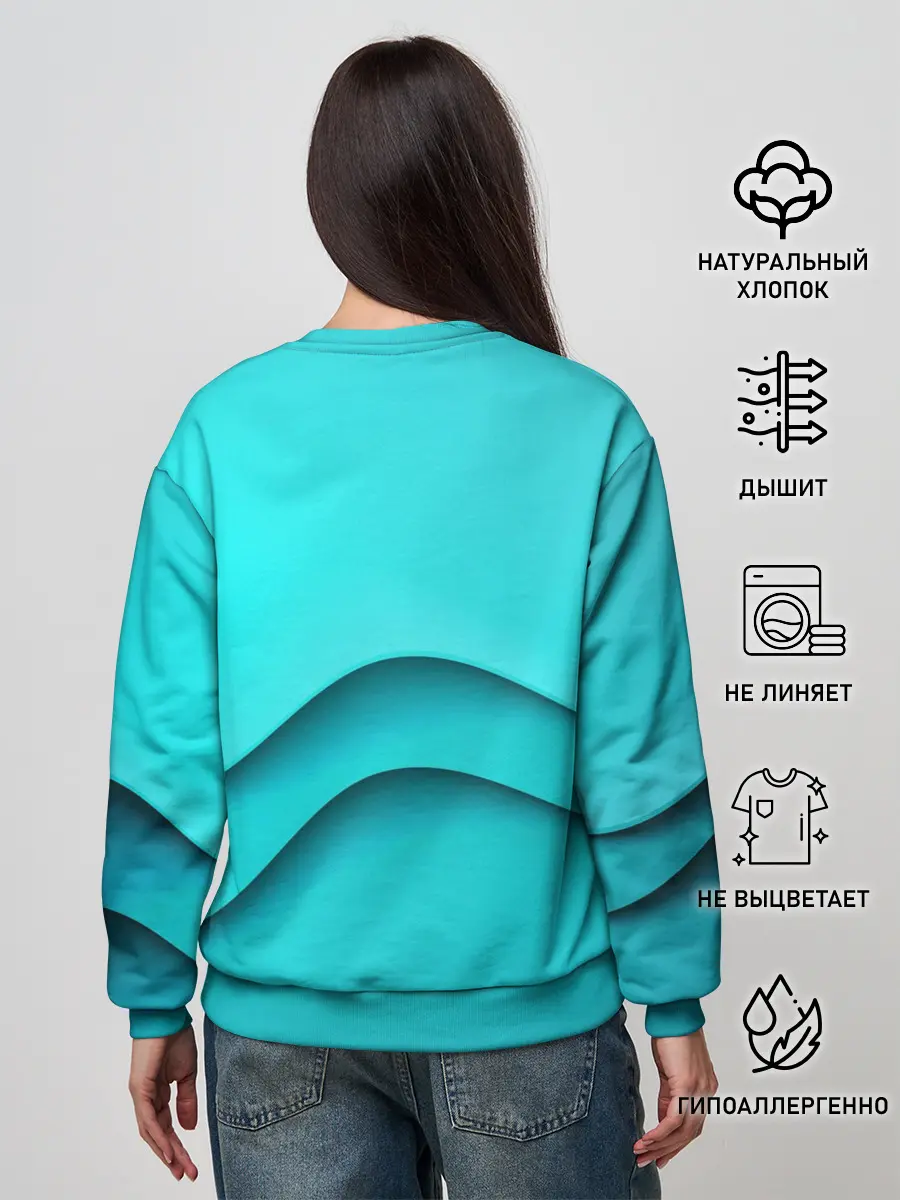 Женский свитшот / Волна