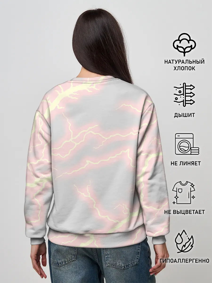 Женский свитшот / Kimetsu no yaiba достает меч