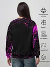 Женский свитшот / Дзётаро указывает фиолетовые брызги
