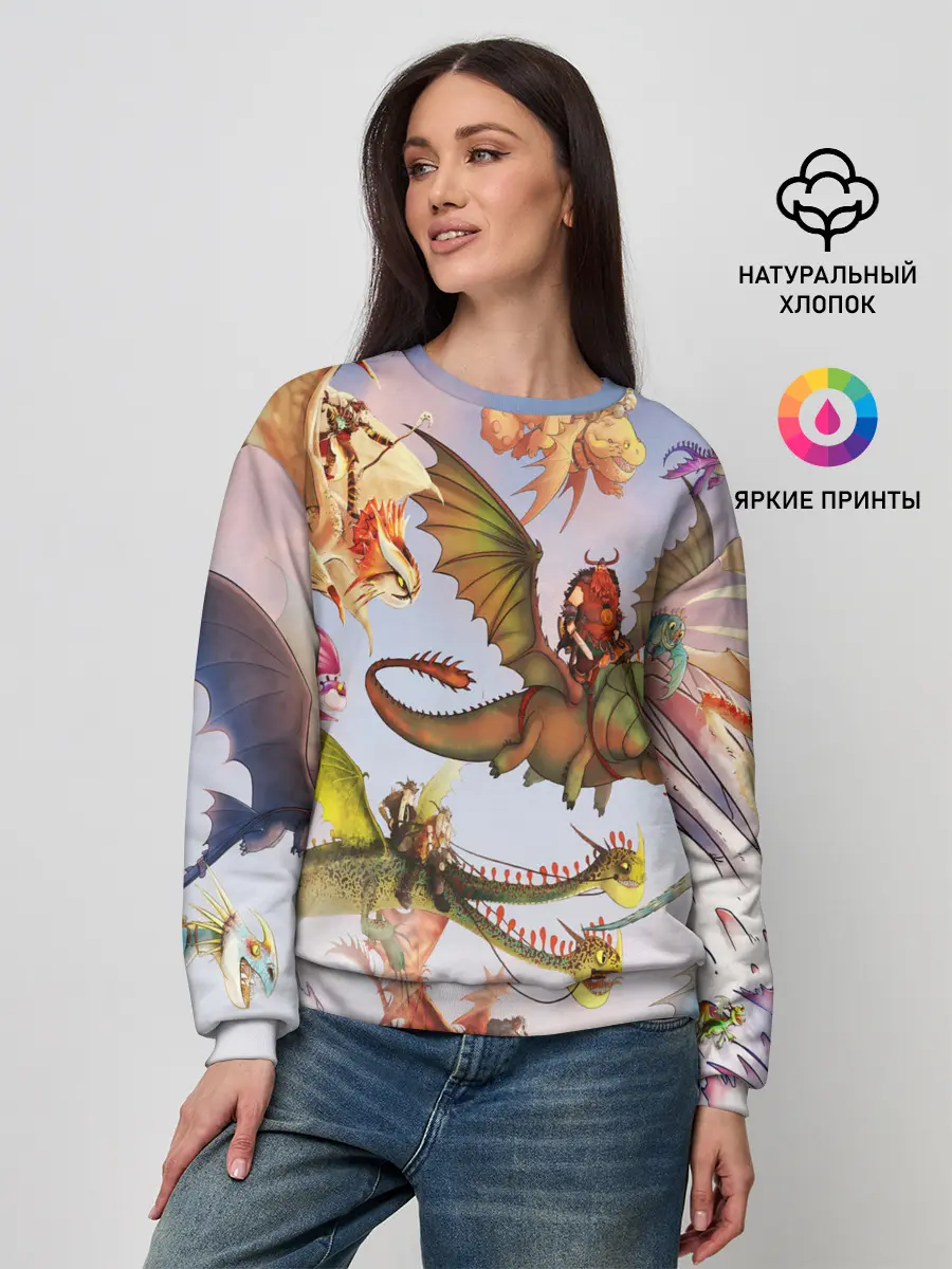 Женский свитшот / Как приручить дракона