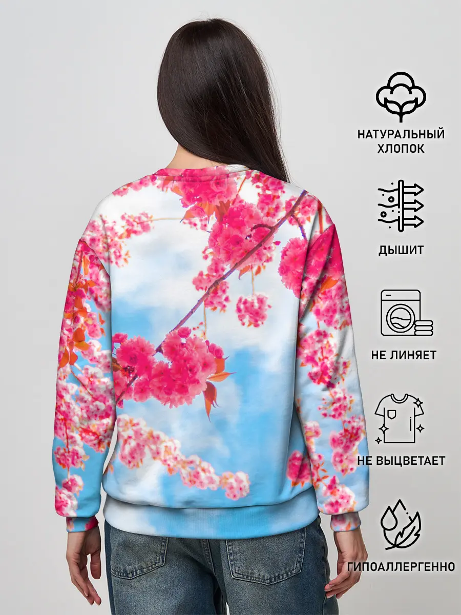 Женский свитшот / Цветение Вишни
