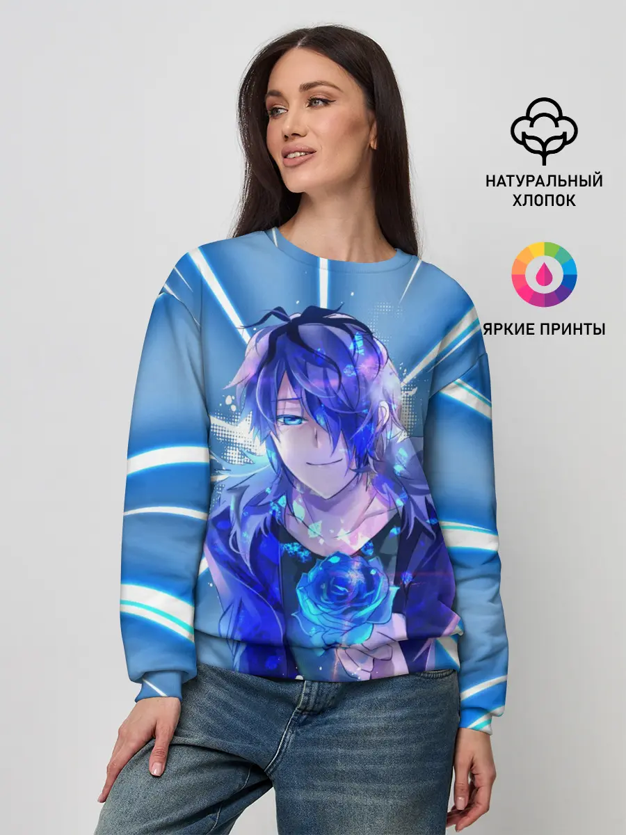 Женский свитшот / Аниме.. Роза