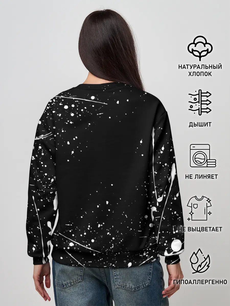 Женский свитшот / guts berserk blood black