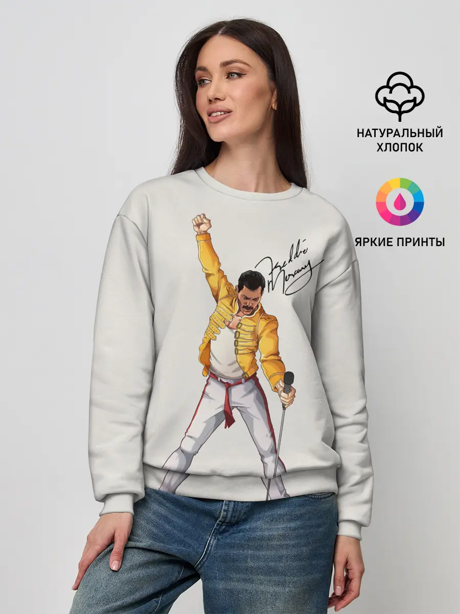 Женский свитшот / Фредди Меркьюри автограф