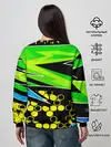 Женский свитшот / Light green urban marble