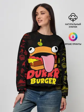 Женский свитшот / Fortnite Durrr Burger