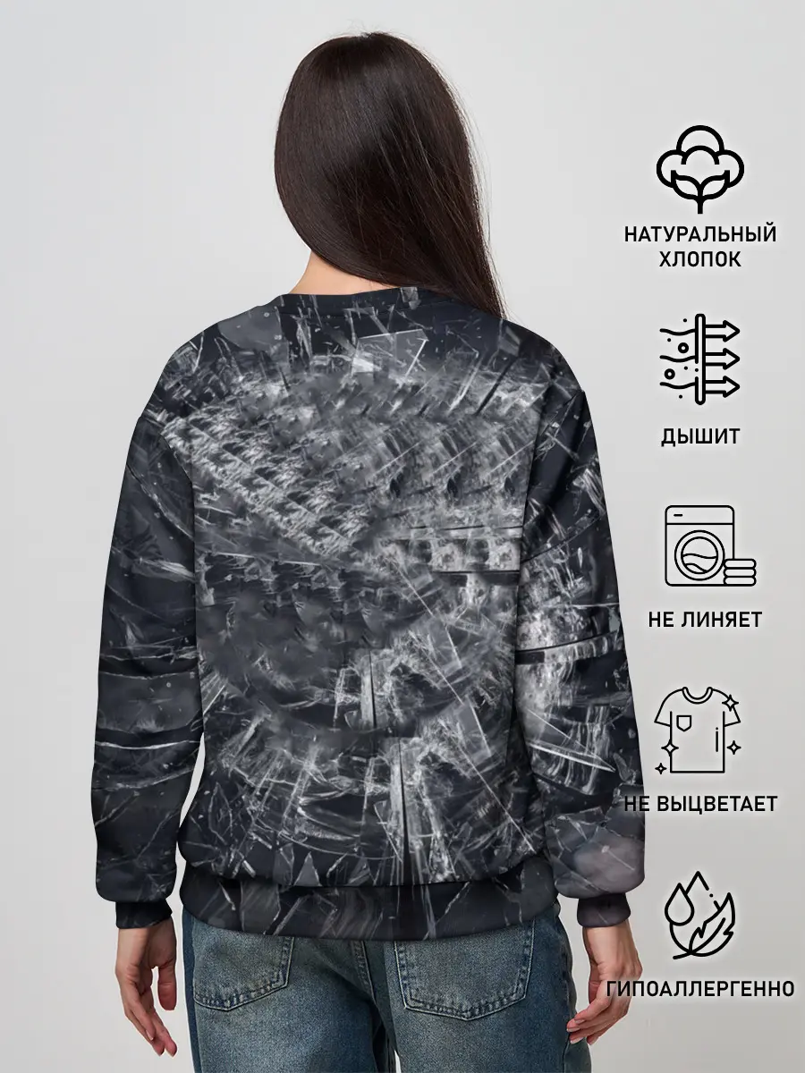 Женский свитшот / ЧЕРНОЕ ЗЕРКАЛО