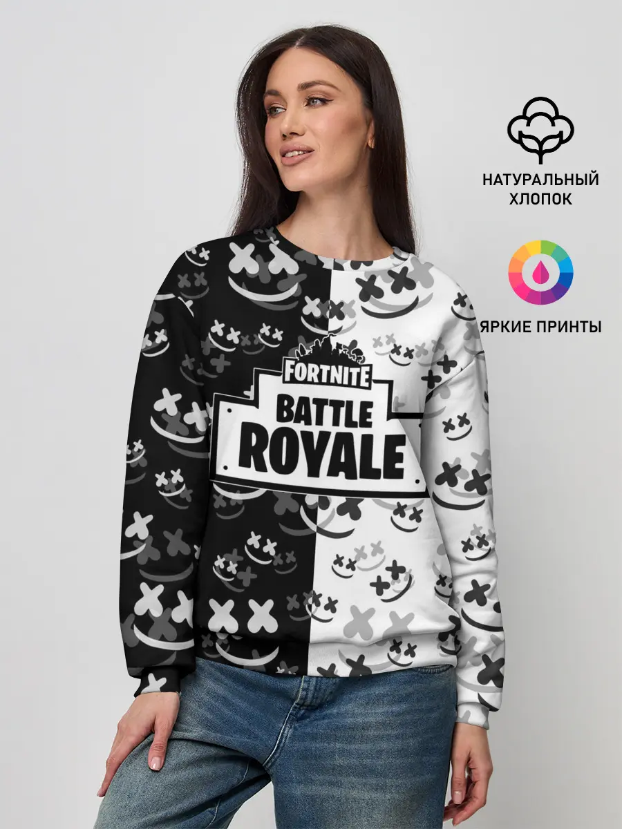 Женский свитшот / Fortnite & Marshmello