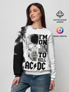 Женский свитшот / Im on the highway to hell AC/DC