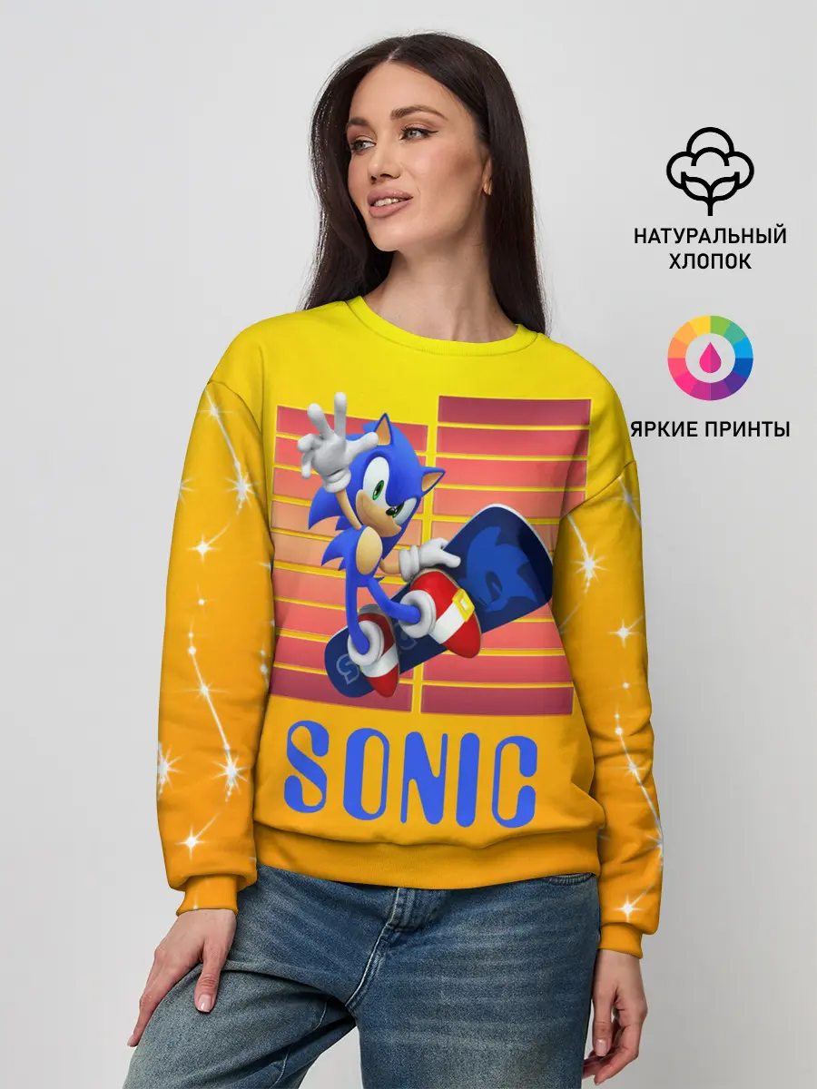 Женский свитшот / Sonic - Соник
