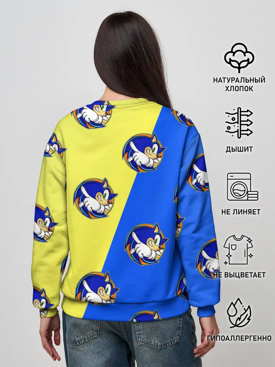 Женский свитшот / Sonic - Соник