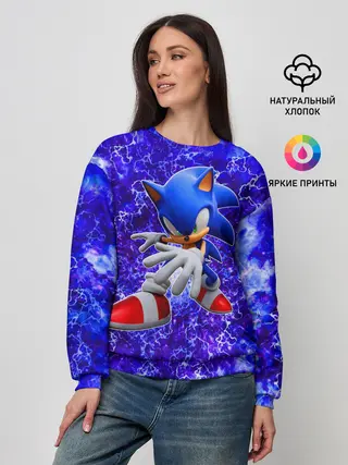 Женский свитшот / Sonic | Молнии