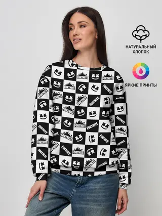 Женский свитшот / Fortnite&Marshmello