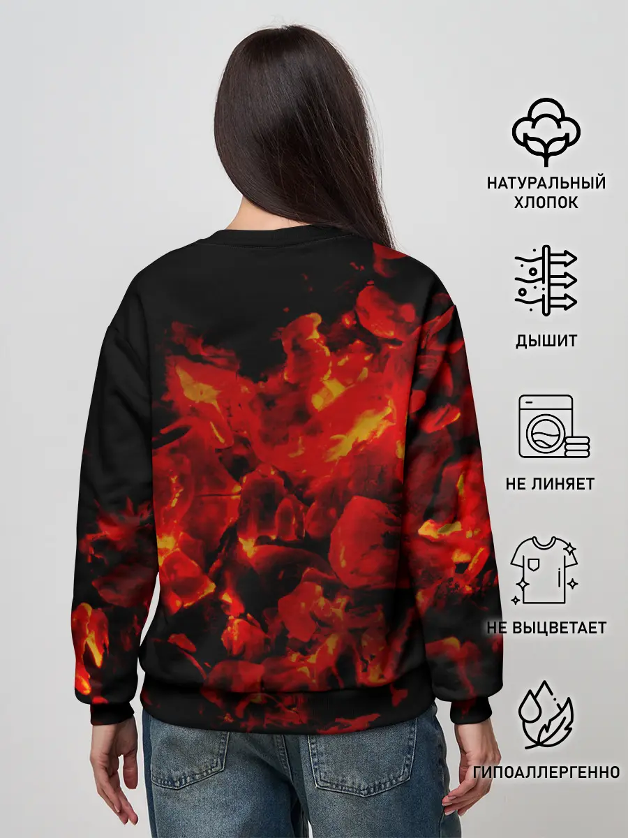 Женский свитшот / Шашлык