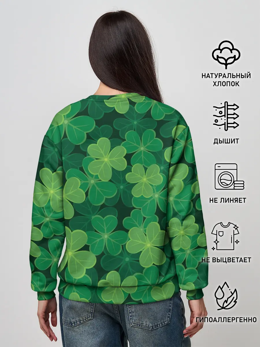 Женский свитшот / Ирландский клевер