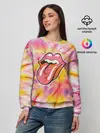 Женский свитшот / Rolling Stones tie-dye