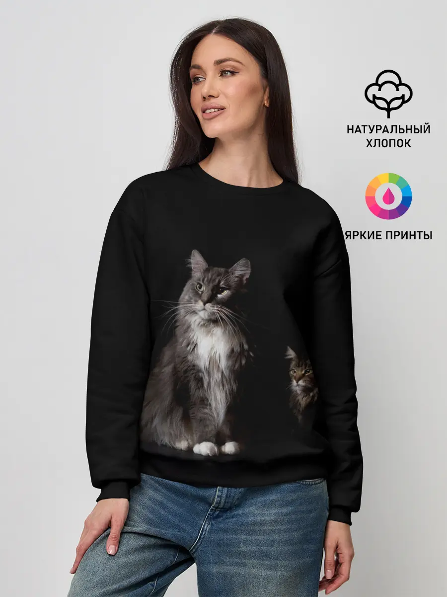 Женский свитшот / Котики